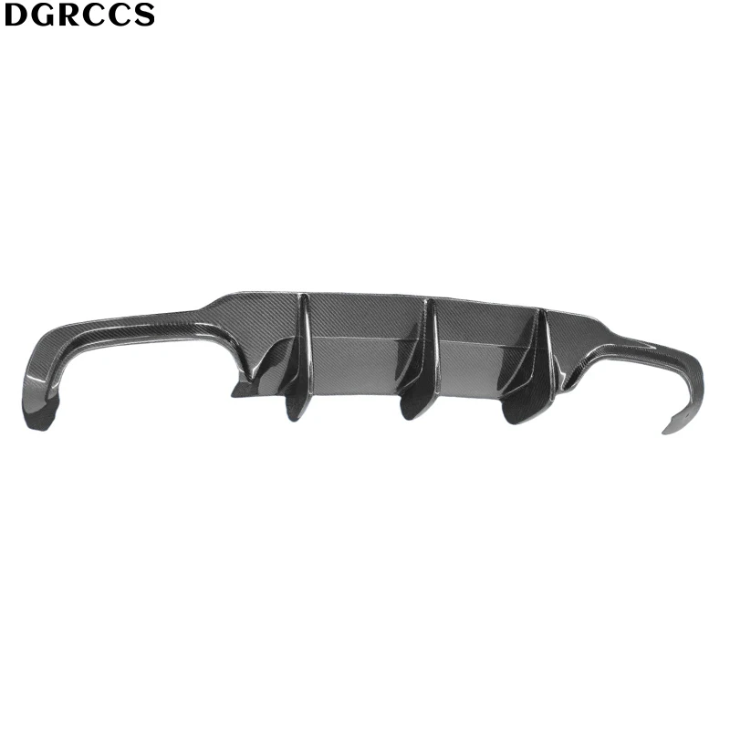 For Mercedes-Benz W204 C180 C260 C63 2007-2014 Blade edge style carbon fiber Rear lip rear diffuser bumper lip