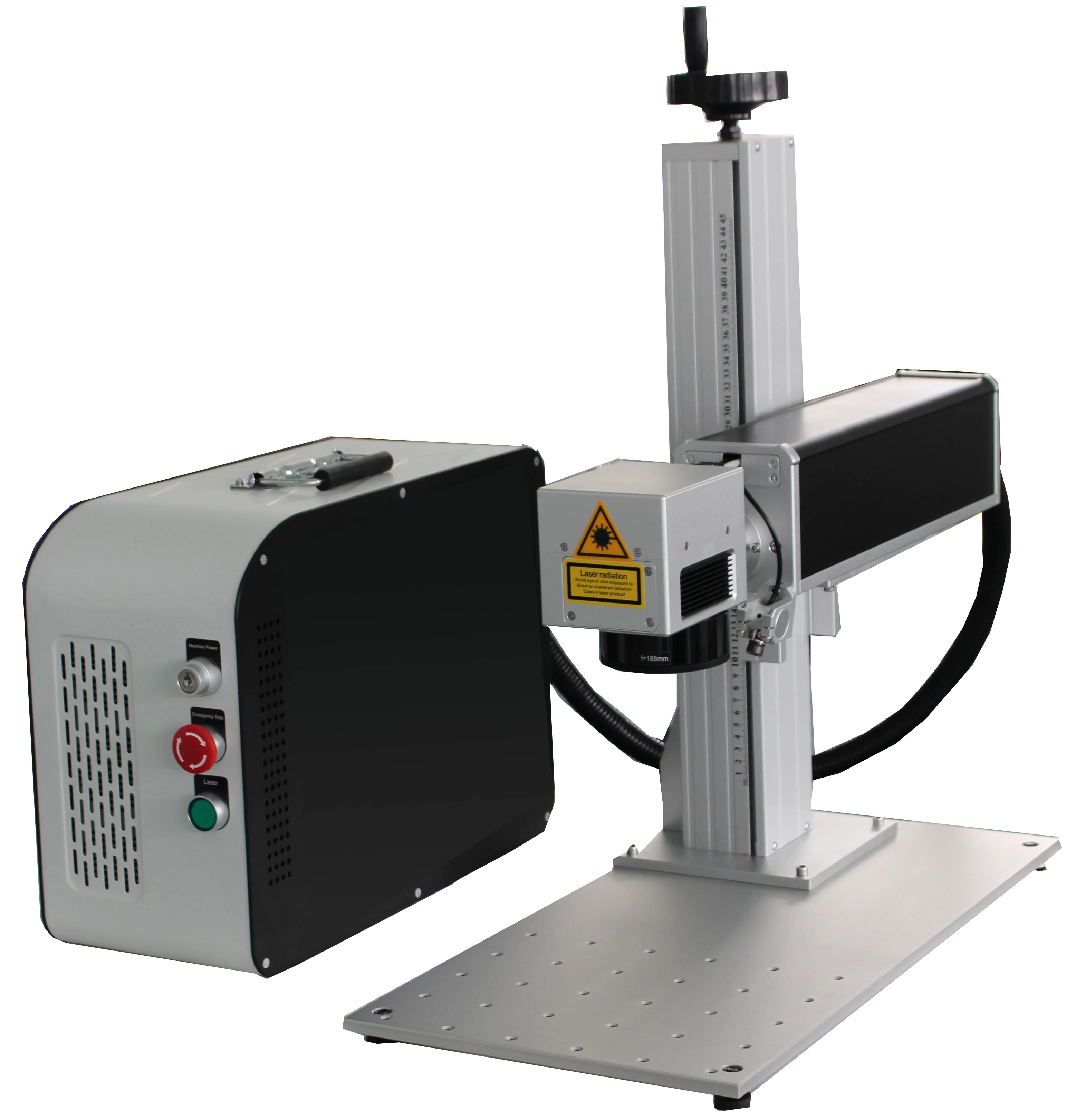 Portable digital color 20 w mini engraver logo laser printing machine for pad printing steel