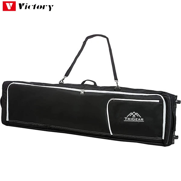 2022 Padded More length 152cm ski bags with wheels wheeled ski bag ski bag with wheels