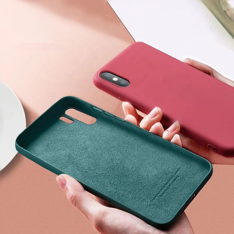 Original Liquid Silicone Phone Case For Oneplus 8 7T 7 Pro Luxury Bumper For Oneplus 9 Pro 6 6T 8T 5 T Cover One Plus Protection