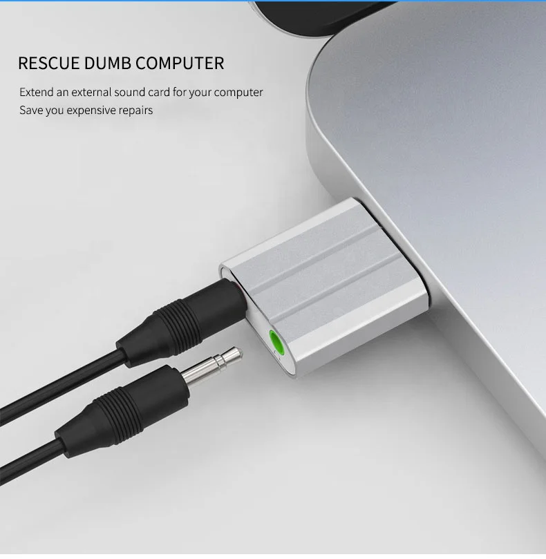  MAONO USB 2 0 высокогибкий стерео звуковой адаптер для настольных