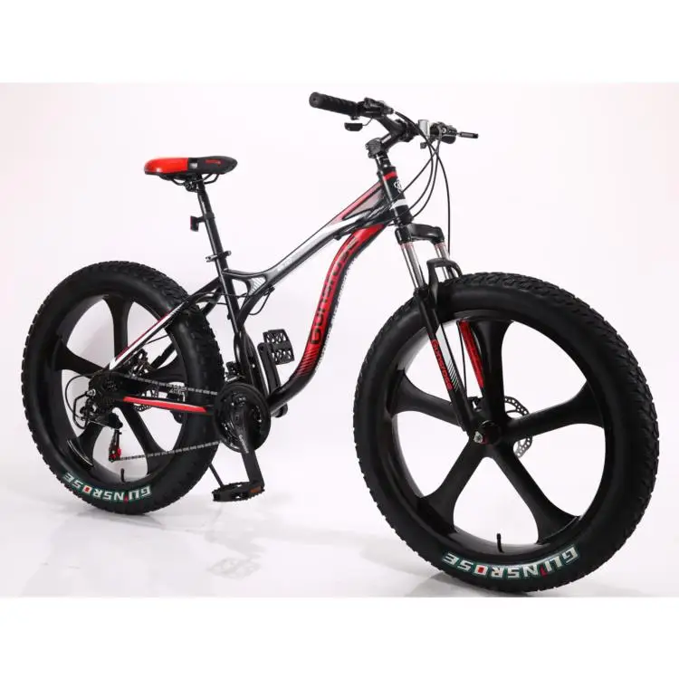 26 inch fat tire e-bike e fat bike with Steel frame Snow bike beach e bike Fat Tire Bicycle