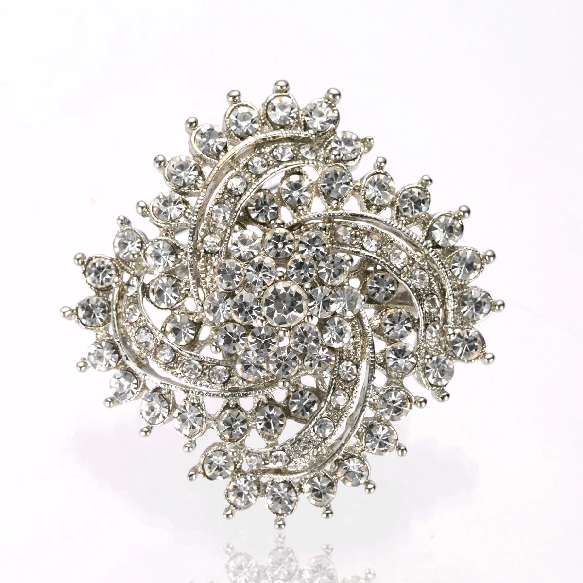  Brooch Pin badges Cute Multi-Color Rhinestone flower broches jewelry for