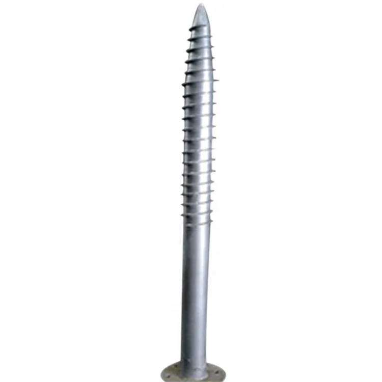 Q345 Helical Piers Hot Dip Galvanized Ground Screw Pile