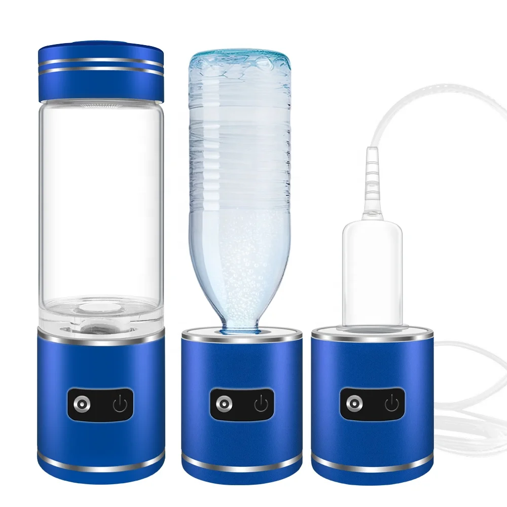 Alkaline Water Ionizer PEM Echo Go Glass Hydrogen Water Bottle Hydrogen Water Maker Rich Cup