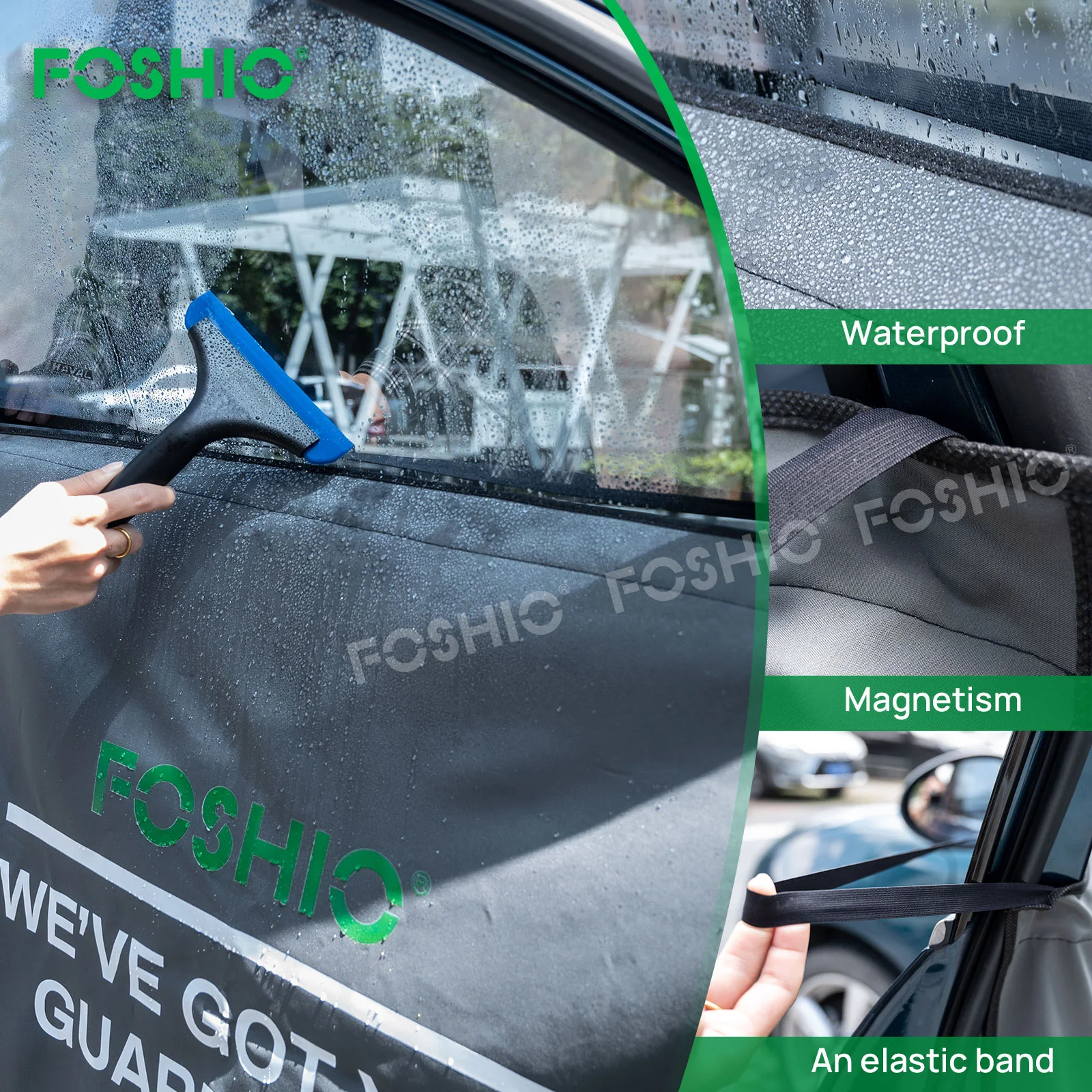Foshio New Design Magnetic Waterproof Window Tint Tool Cars Door Dask Panel Cover Magnetic