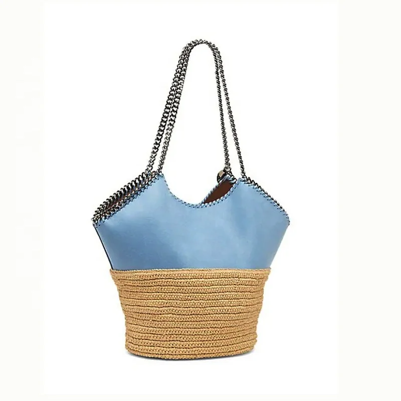 High Quality Papyrus Canvas Casual Paper Cloth Wheat Straw Handbag