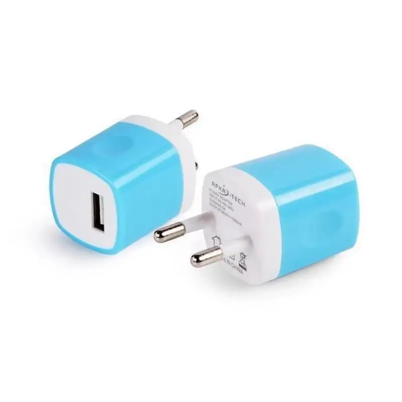 Fast Charging 5W Mini US Plug Portable Power Adapter Universal Mobile Phone Fast Charger Blocks Cube for iphones 6 7 8 X Cable