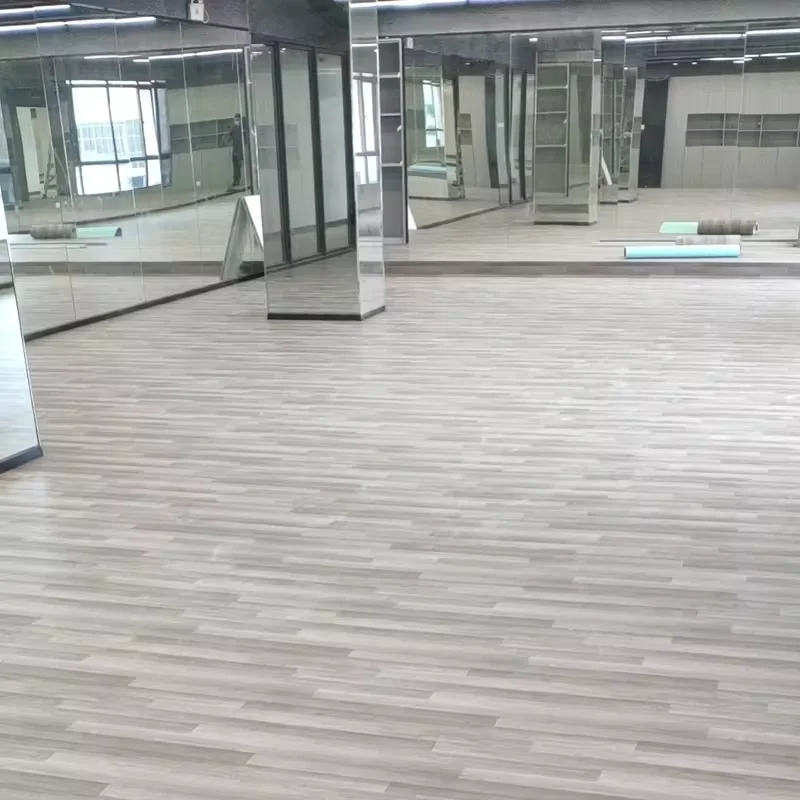 4.5mm PVC Indoor flooring wood pattern Sport Court Gym Floor for Basketball Table Tennis Plastic