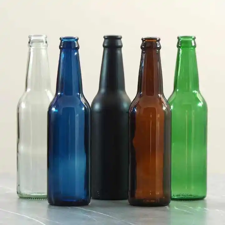 Бутылки для Коричневого Пива Stubbie 350 мл 500 пустая стеклянная бутылка воды вина пива