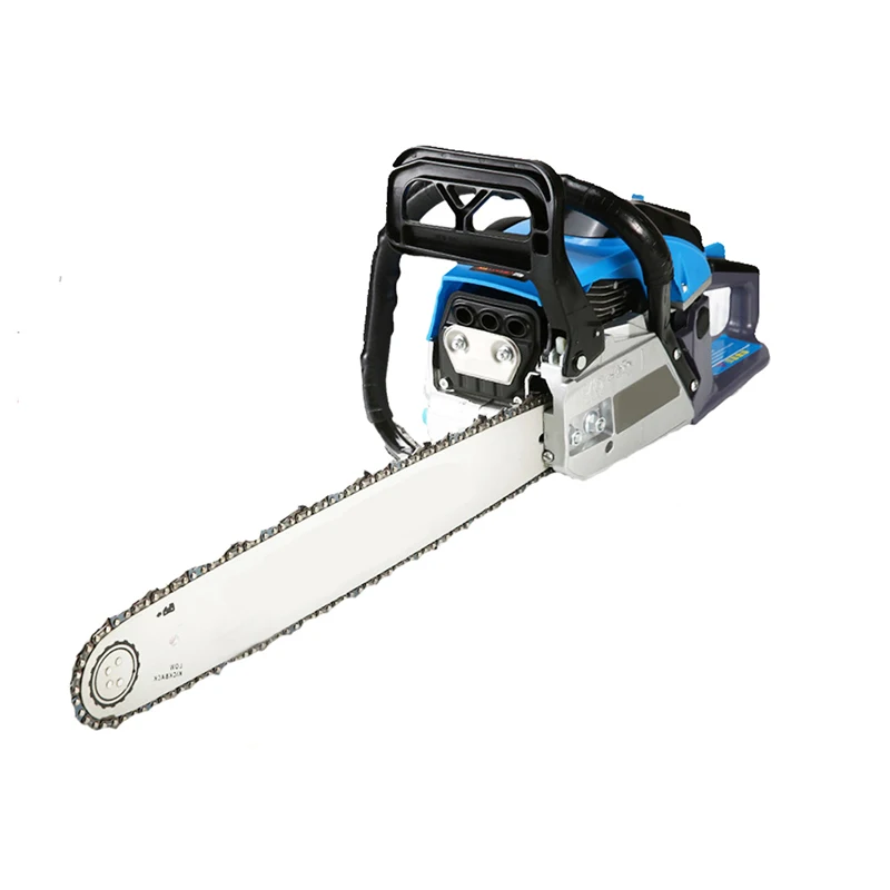 60Cc 2 Cycle High Power Garden Tree Branch Wood Cutting Gas Oil Gasoline Powered Cordless Handed Chainsaws For Cutting Wood