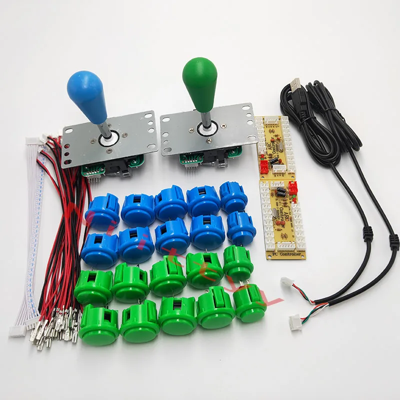 DIY джойстики аркадный комплект 2 игроков USB кодер с джойстиком SANWA