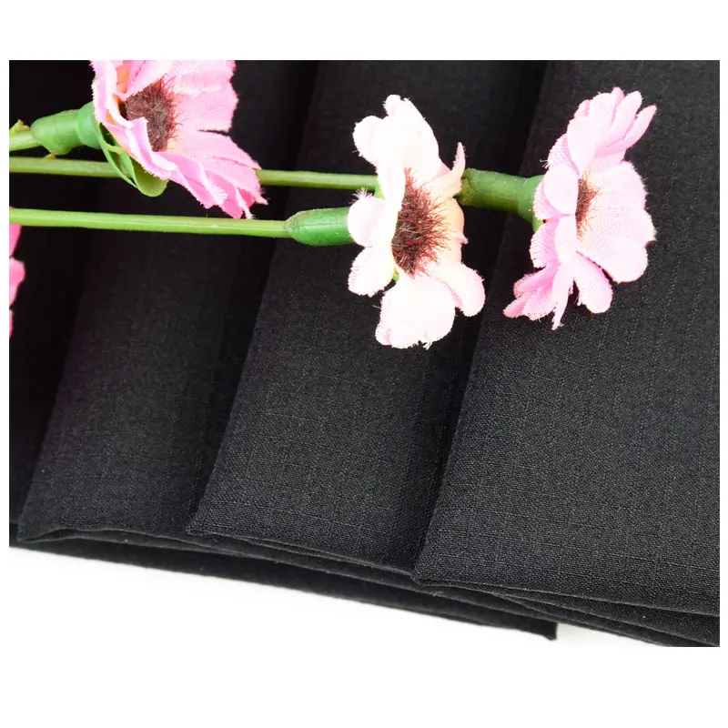 Wholesale high quality Plaid 90%polyamides 10%elastane Check 4 Way Stretch Nylon Spandex Fabric