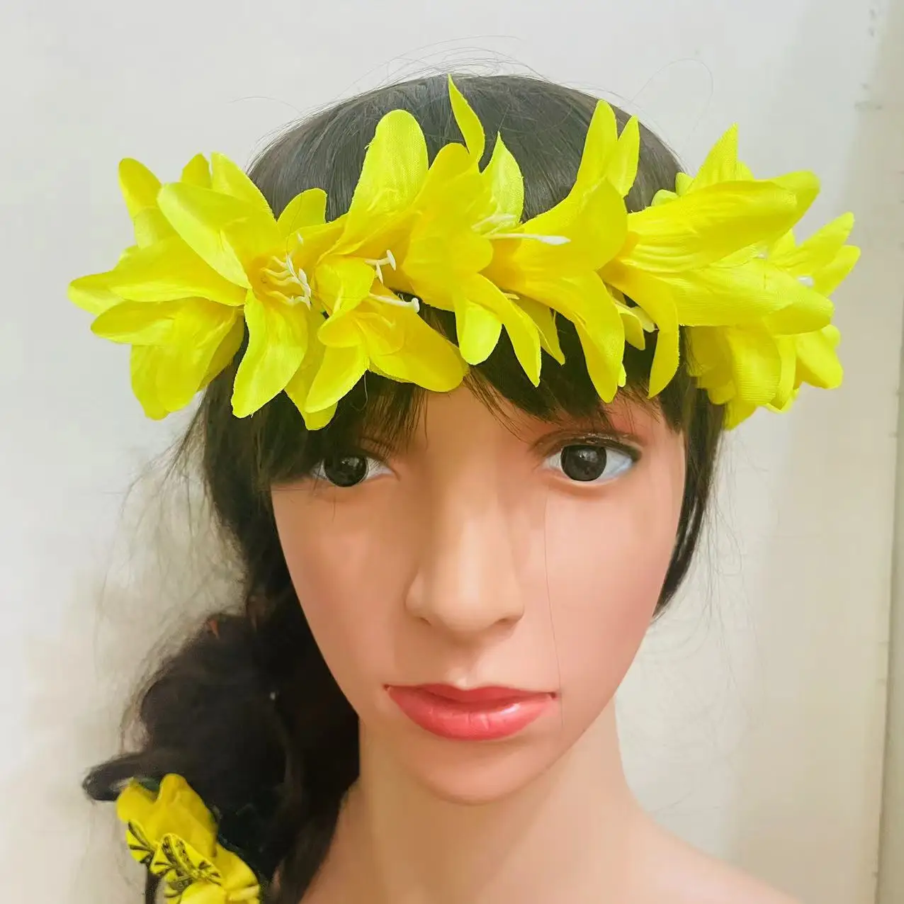 Cloth Lily flowers headleis Artificial tropical flower Island frangipani tiare hibiscus pin comb headband dancing party accessor