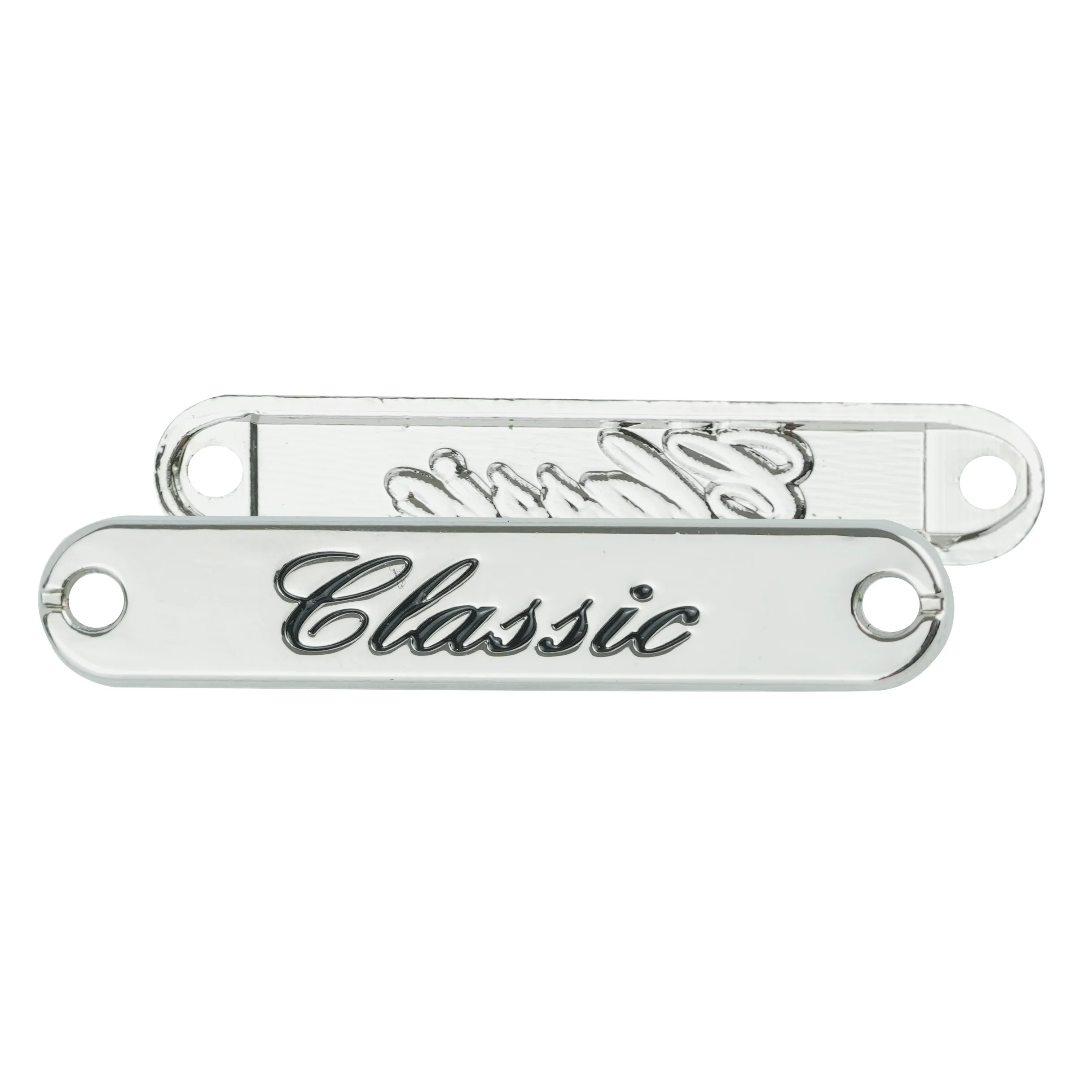 JinYi Hardware OEM ODM Custom Brand Logo Design Zinc Alloy Metal Label Tag for Clothing