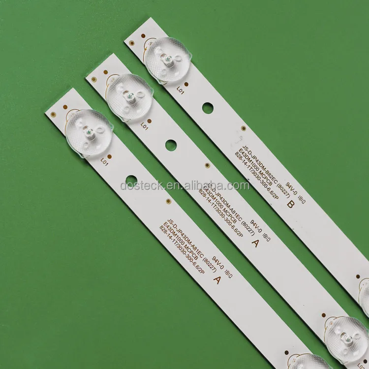 3 шт. JS-D-JP43DM-A81EC JS-D-JP43DM-B82EC световая панель для tcl43'