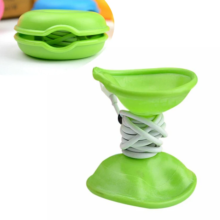 New turtle shape eco-friendly soft TPR earphone cable cord holder cable organizer,cable box organizer