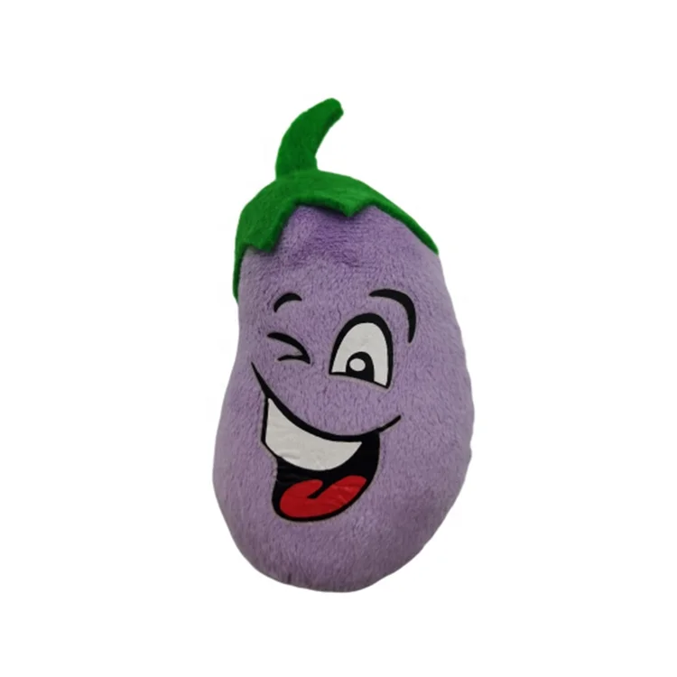 Oversized cuddly eggplant and vegetable stuffed toy cozy baby pillow stuffed toy