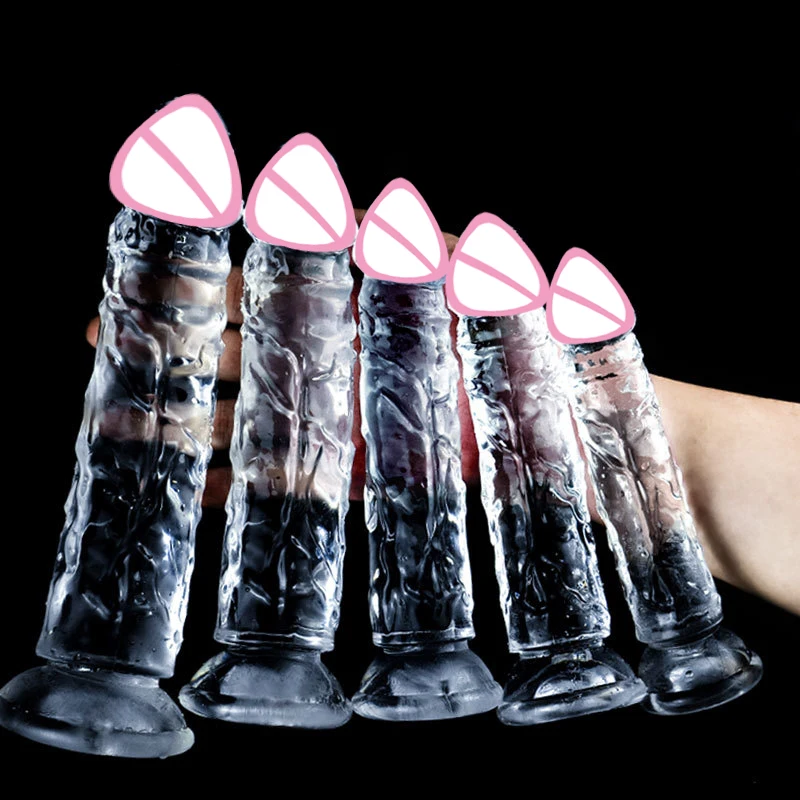 Hot sale adult women sex toys dildo crystal soft silicone cock penis masturbation big dildo sex toys for women
