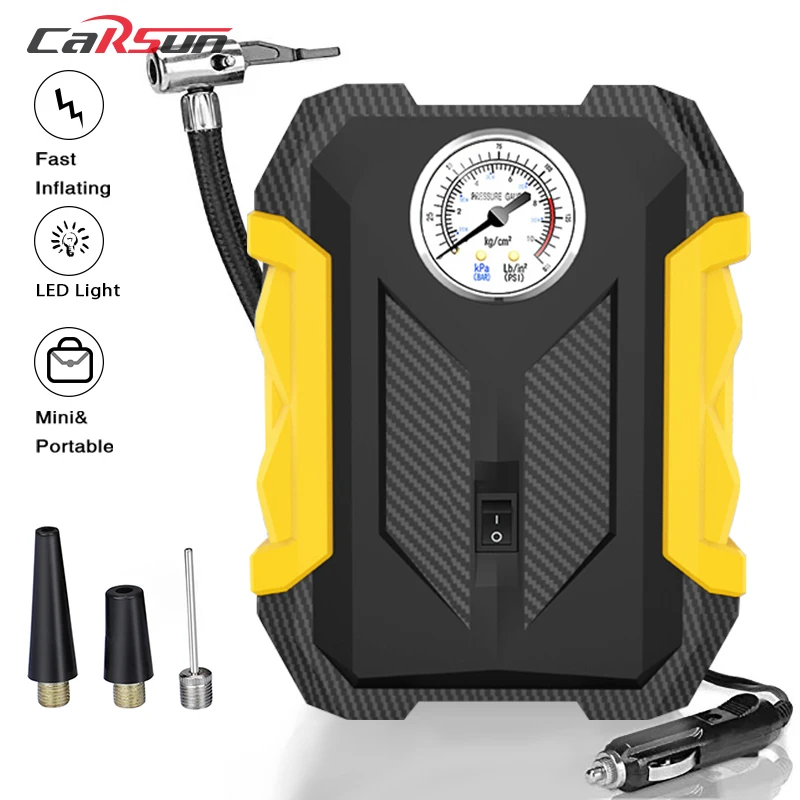 Portable Air Compressor 12v Car Air Pump Portable Air Compressor Tire Inflators Car Tyre Inflators