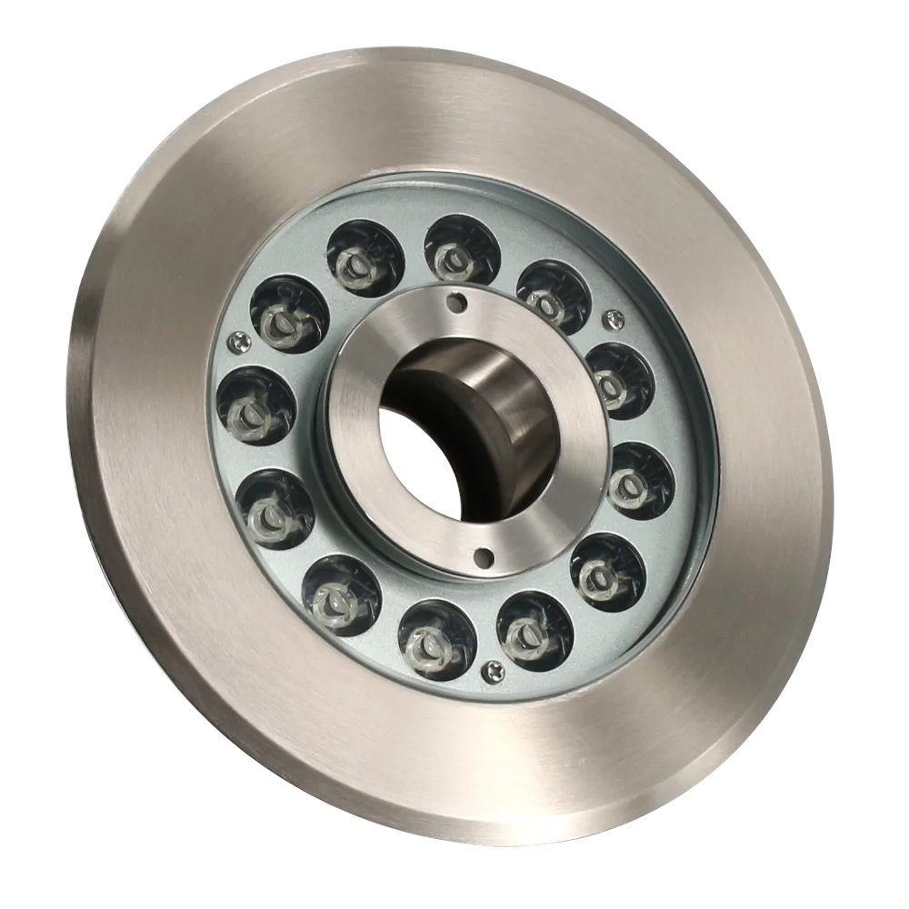 dmx control stainless steel wireless motif led fountain ring light