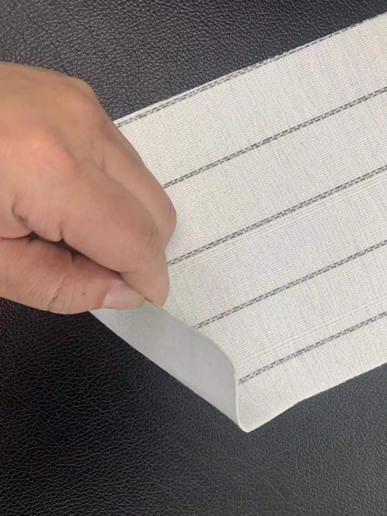 2022 cheapest Customized  Recycle POLYESTER Non Woven stripe Insole board and INSOLE sheet for shoes making material