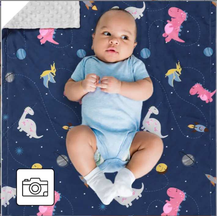 Baby polyester rolled foam cover blanket newborn baby four seasons universal blanket quilt non-pilling washable printing single
