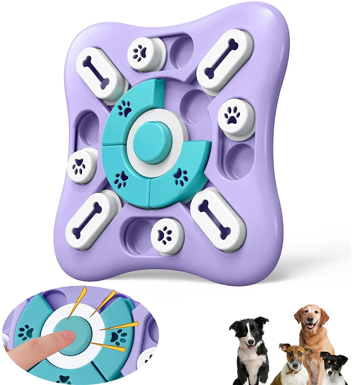 New Arrivals Luxury IQ Training Nonslip Hide And Seek Squeak Interactive Movement Pet Chew Dog Puzzle Toy