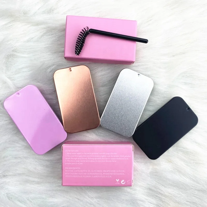 Custom logo Natural Eyebrow Soap Cruelty Free Brow Styling Soap Gel Set Eyebrow Enhancer Mascara Brow Freeze Wax