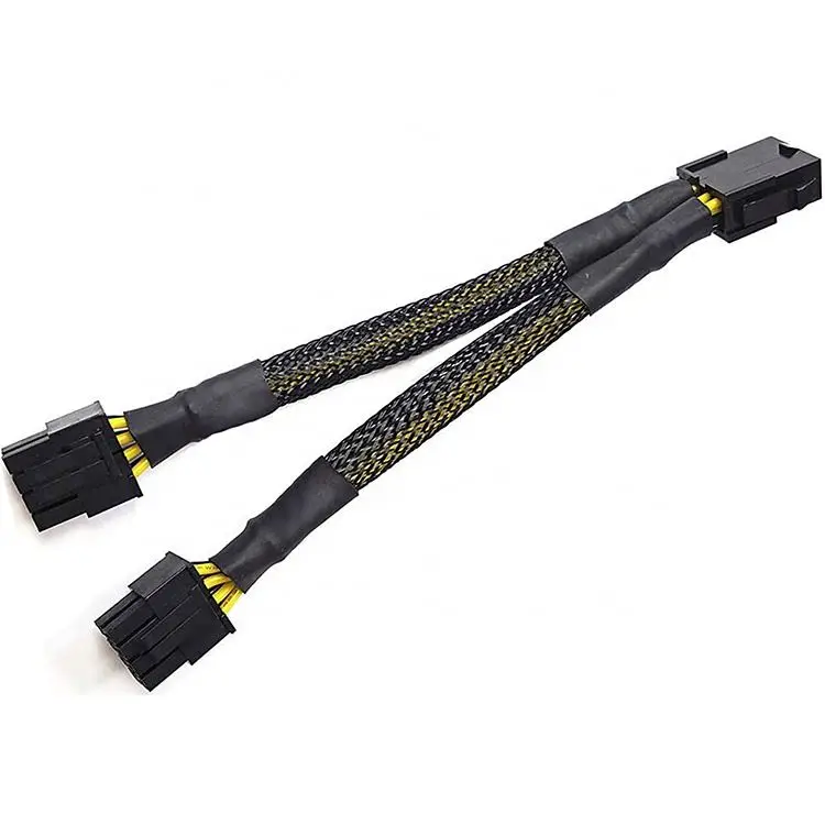 1M 8 Pin High Speed Dual 4.0 Samtac Seasonic Cpu Mofular Pcie Cable 6 2  Mod 3 Molex 8Pin Splitter For Gamming