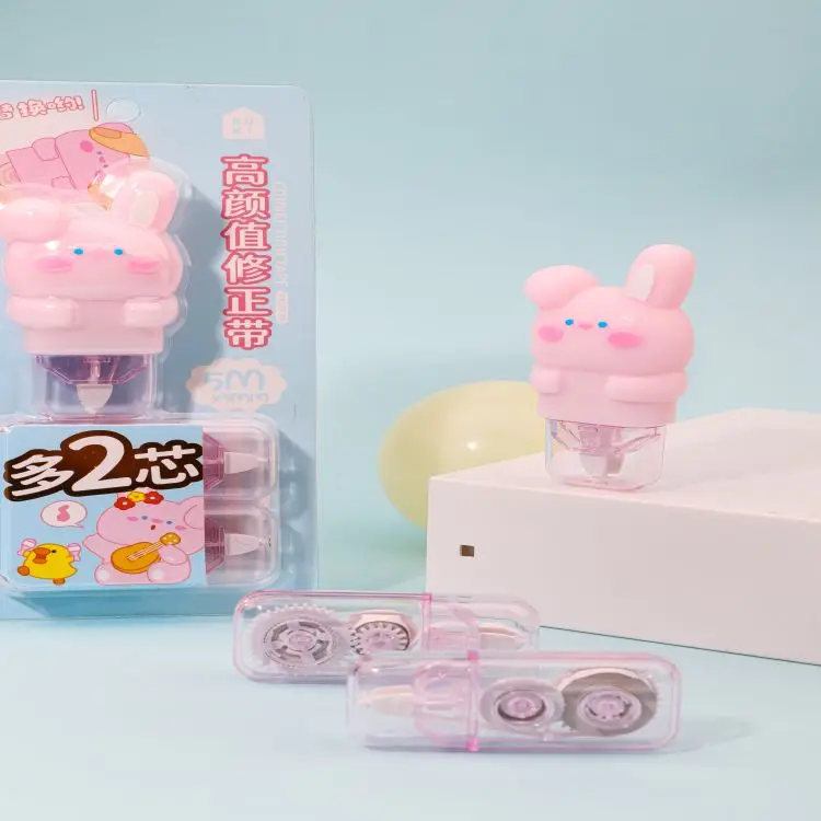 Corrector Promotional Gift Stationery Student Tape, Cute Kawaii Rabbit Portable Correction Tape