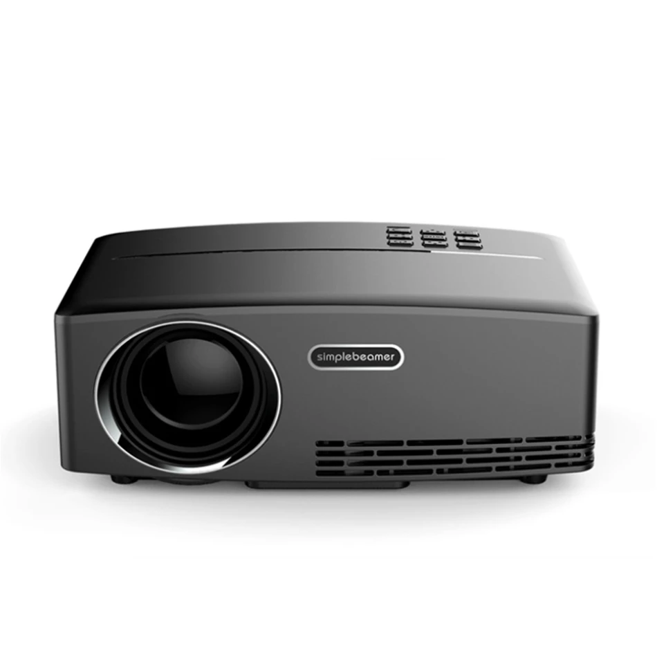 Видеопроектор Simplebeam GP80, светодиодный мини-проектор высокой яркости, портативный проектор VGA USB AV 1080P HD, домашний кинотеатр