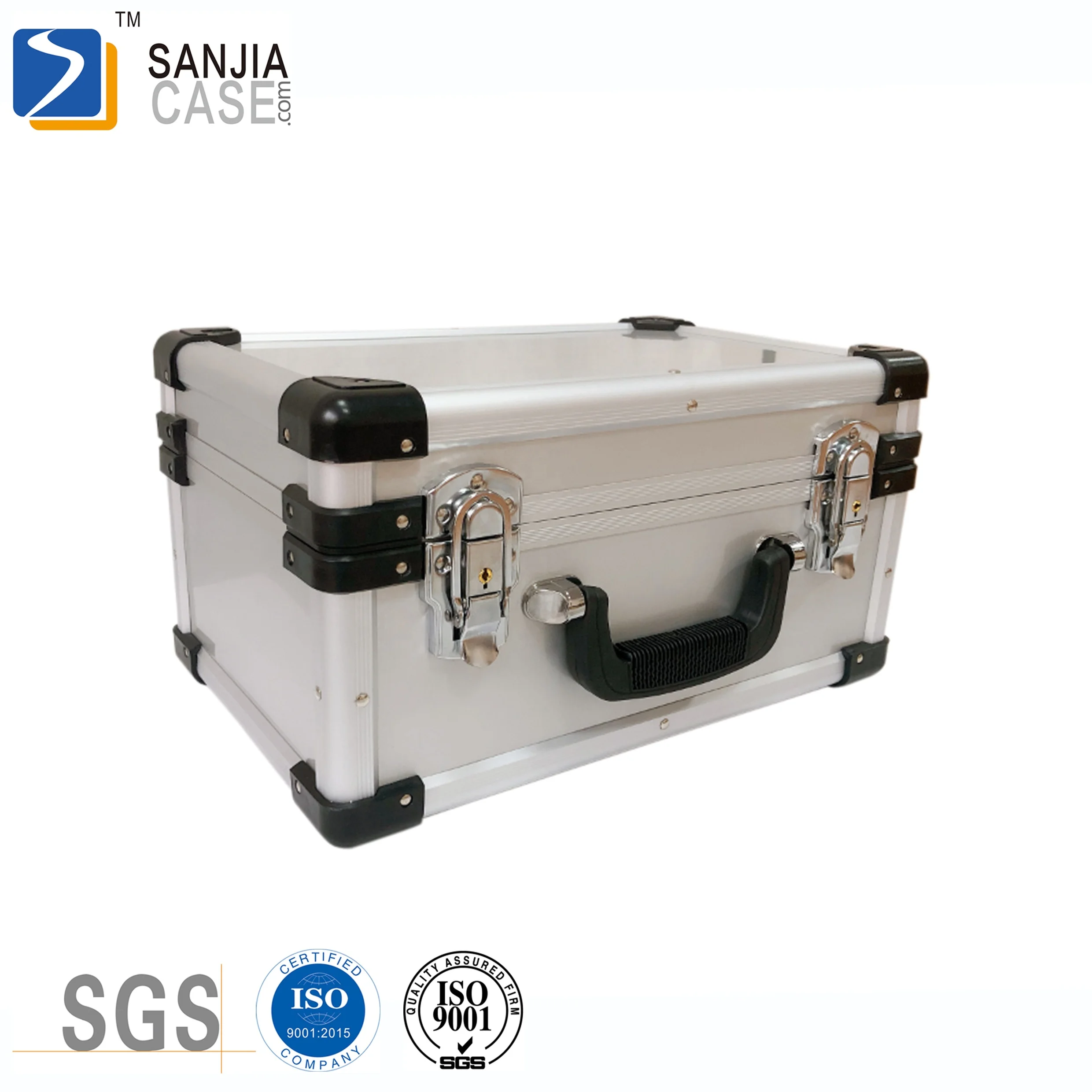 aluminum carry case with large storage with customized die cutting foam for musical instruments camera tool set DJI drone gun