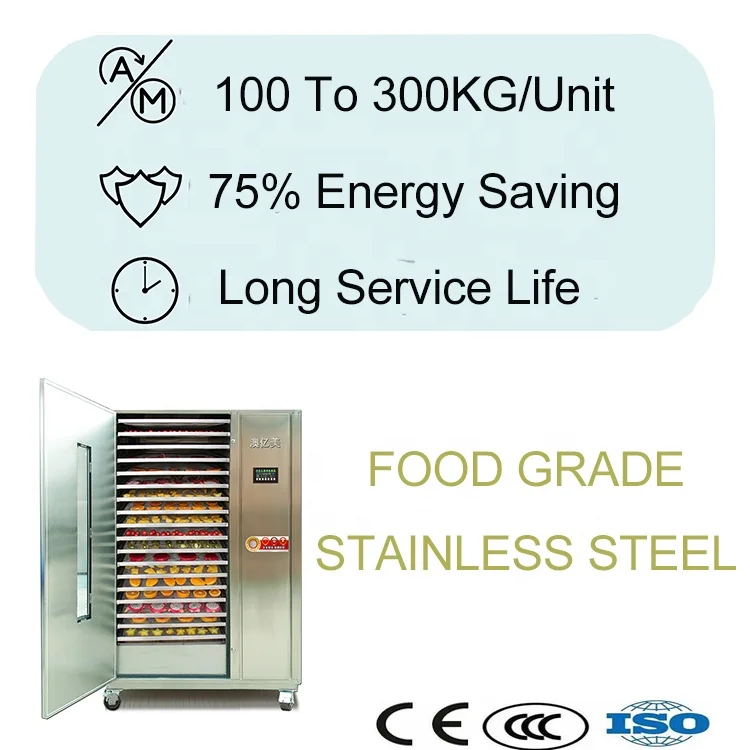 Pepper Ginger Orange Tea Industrial Vegetable Mango Dry Fruit Dehydrate Large Commercial Dehydrator 220V Food Drying Oven