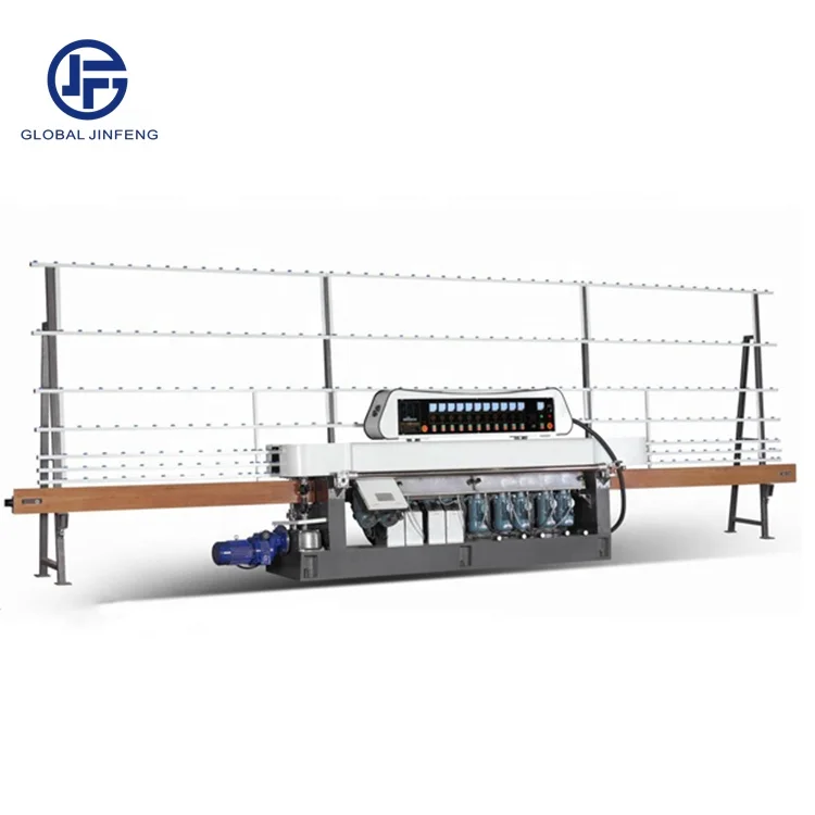 11 Motors Glass Straight Line Edging Machine Edge Grinding Polishing Machinery