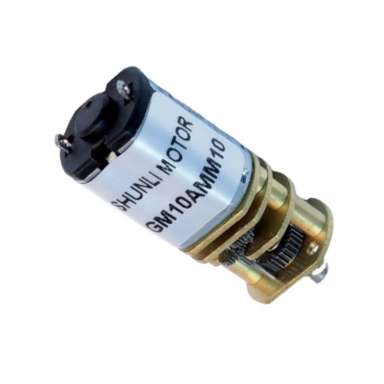 Shunli dc gear motor low rpm 60rpm 3v 10mm dc mini gear motor for toys car