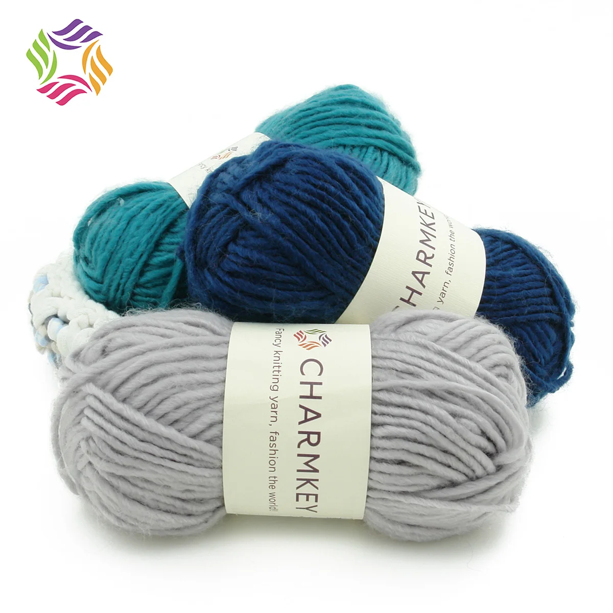 Yarncrafts окрашенная толстая пряжа из органического чесаного мерсеризованного хлопка для вязания крючком, кольцо для ручного вязания, необычная цветная антитехническая ткань