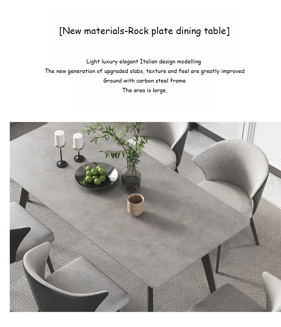 Royal design dining table sets high-end mesas burl veneer marble tabletop mesa lazy susan turntable round dining table