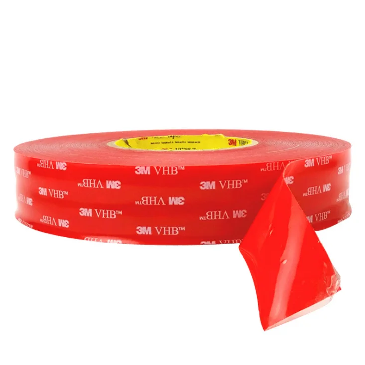 Hot sale 4905 4915 tapes 0.5 mm vhb red high transparent double sided acrylic foam tape For Automobile Decoration