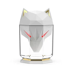 New Design Household War Wolf Air Humidifier Transparent Water Tank Ultrasonic Cool Mist Desktop Diffuser for Office