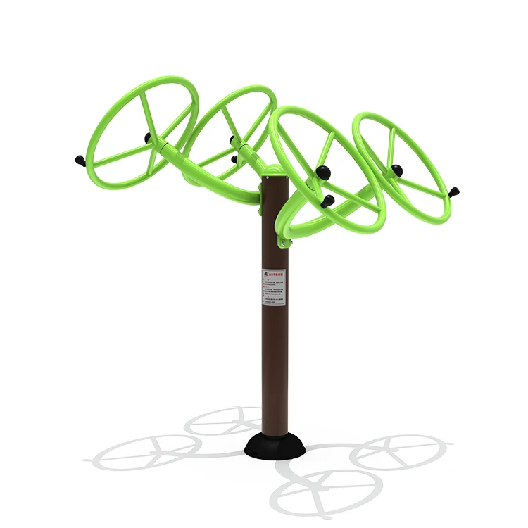 High Quality Three People Waist Twisted Training Machine Outdoor Fitness Equipment for Children and Adult