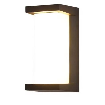 
wholesale manufacturer LED 12W outdoor wall lighting aluminum material body PMMA glass 