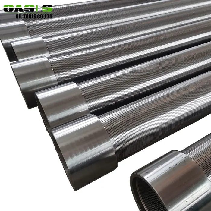 API STC thread end wire wrapped continuous slot Johnson water well screens pipe