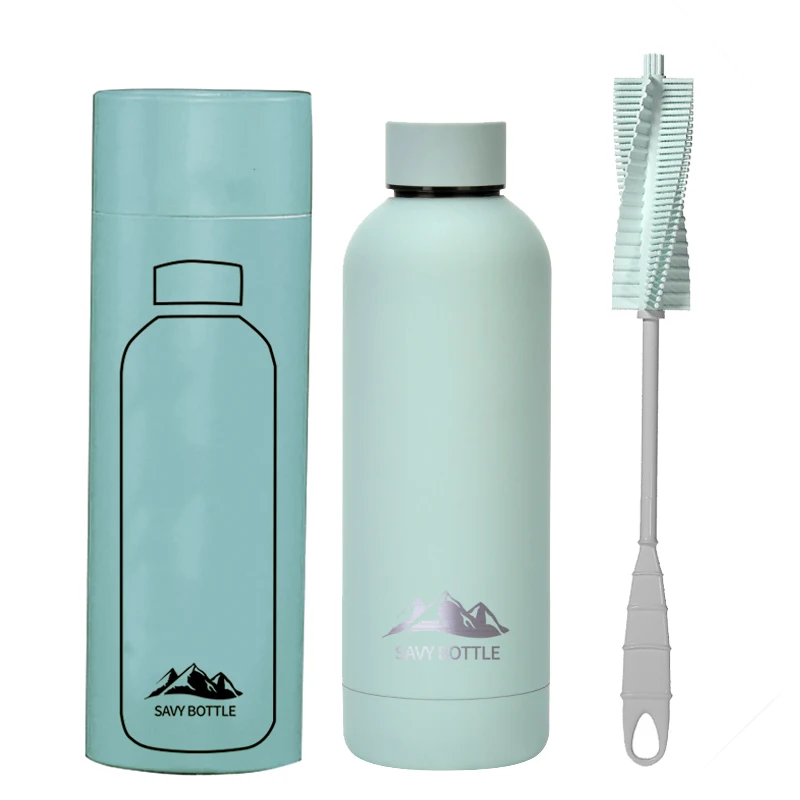 Savy, оптовая продажа, Спортивная бутылка с логотипом на заказ, без БФА, вакуумная, с двойными стенками, с изоляцией, Спортивная бутылка для воды из нержавеющей стали для йоги