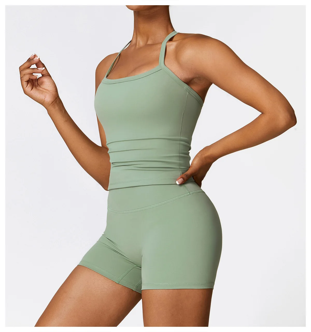 2023 winter designer yoga sets fitness women workout booty gym biker fitness yoga sets for woman