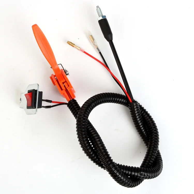 throttle switch for 63cc 52cc Ground drill, throttle harness two-punch cattle angle simple switch