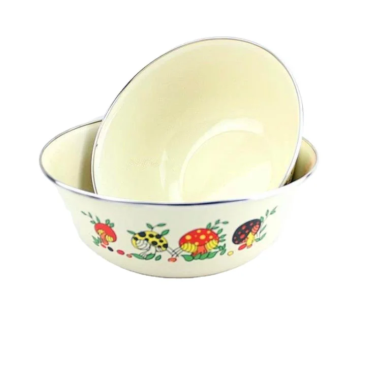 senny chinese factories hot 20cm 8inch 8.8inchsale enamel salad bowl enamel cast iron bowl