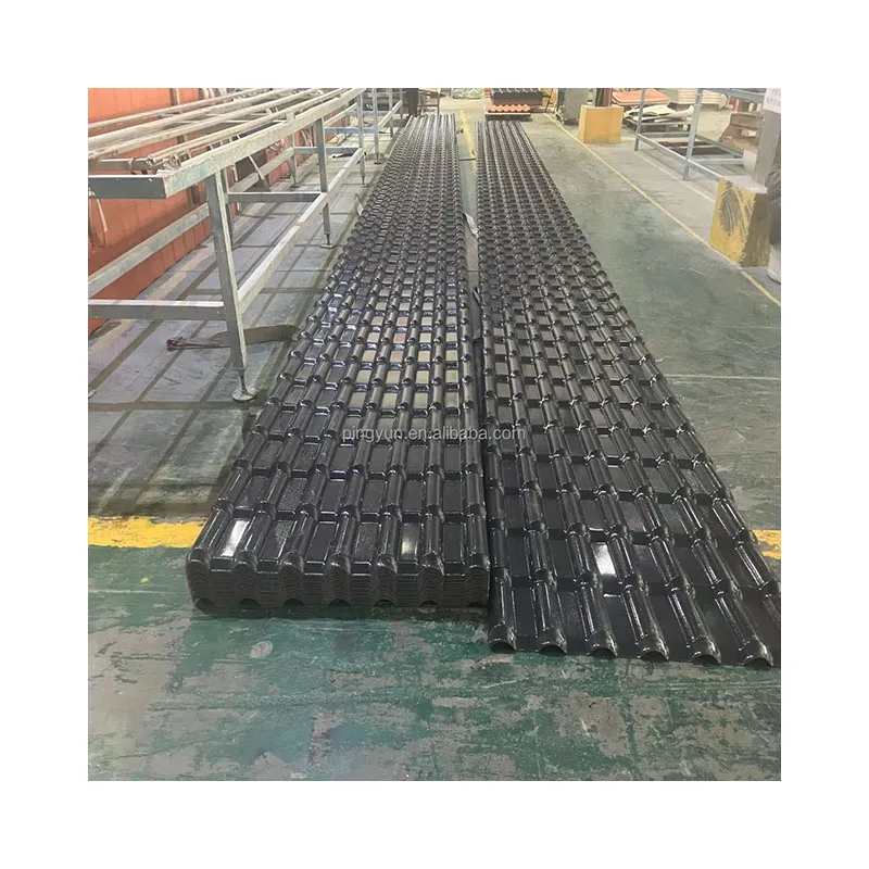 Popular in India PVC Plastic Roof Tile Spanish Style ASA PVC Plastic Roof Tiles for Prefabricated House