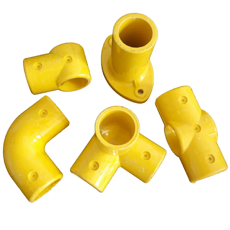 Трубные соединители для сточных вод, материал FRP, круглые трубные фитинги, Пластиковые трубные фитинги из стекловолокна