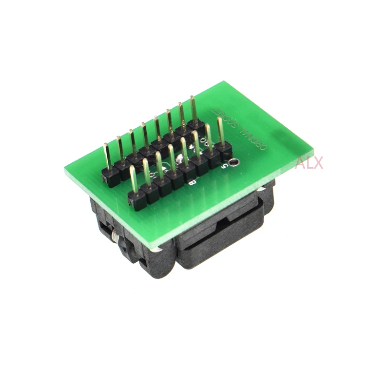 QFN8 WSON8 DFN8 MLF8 TO DIP8 programmer adapter socket converter test chip IC FOR 1.27MM PITCH 8X6MM 6X5MM SPI FLASH QFN-8